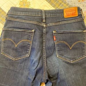 COPY - LEVIS 721 super high rise skinny jeans BLUE